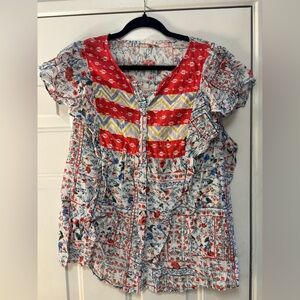 Anthropologie peasant top